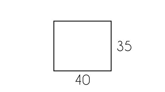 Ejemplo del perímetro de un rectangulo